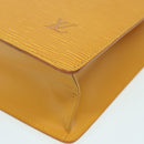 LOUIS VUITTON Epi Sac Plat Hand Bag Yellow M52079 LV Auth 83482-15