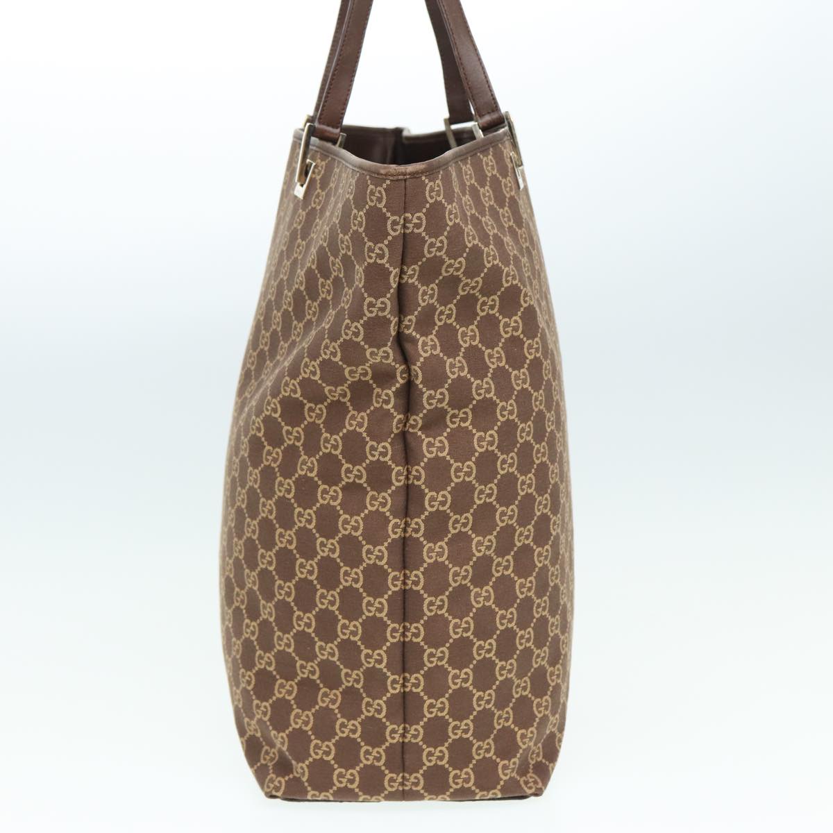 GUCCI GG Canvas Tote Bag Brown Auth 83498