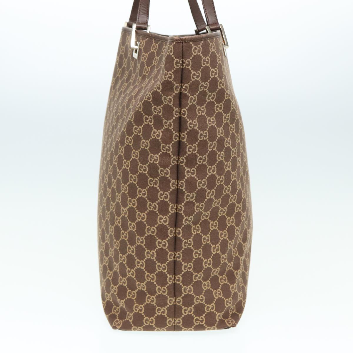 GUCCI GG Canvas Tote Bag Brown Auth 83498