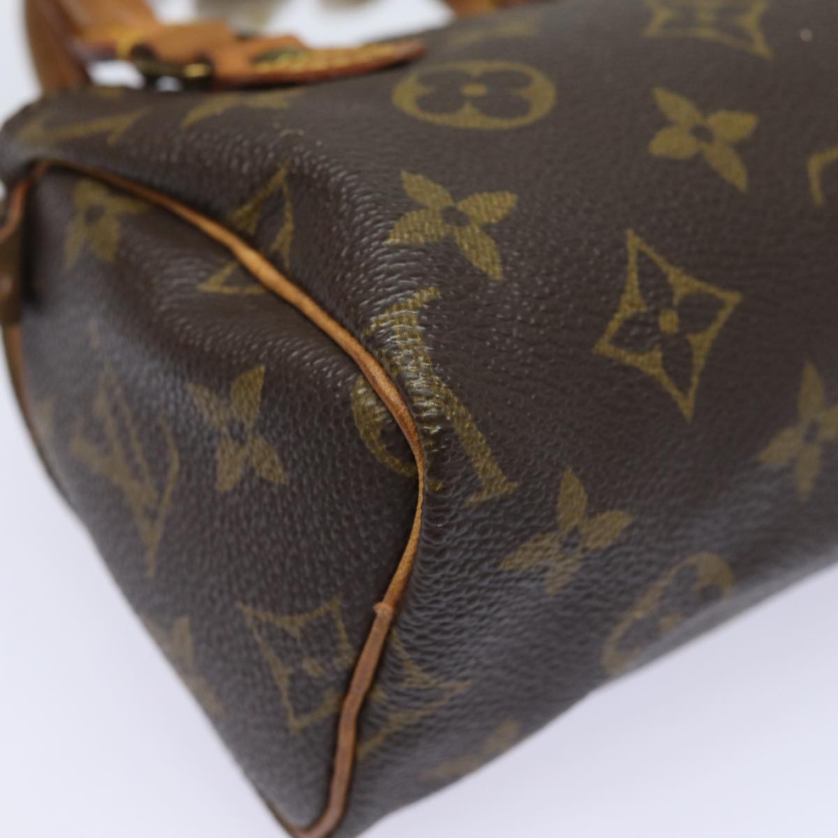 LOUIS VUITTON Monogram Mini Speedy Hand Bag M41534 LV Auth 83523