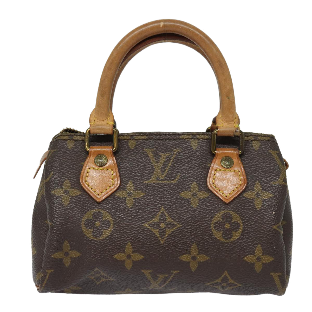 LOUIS VUITTON Monogram Mini Speedy Hand Bag M41534 LV Auth 83523