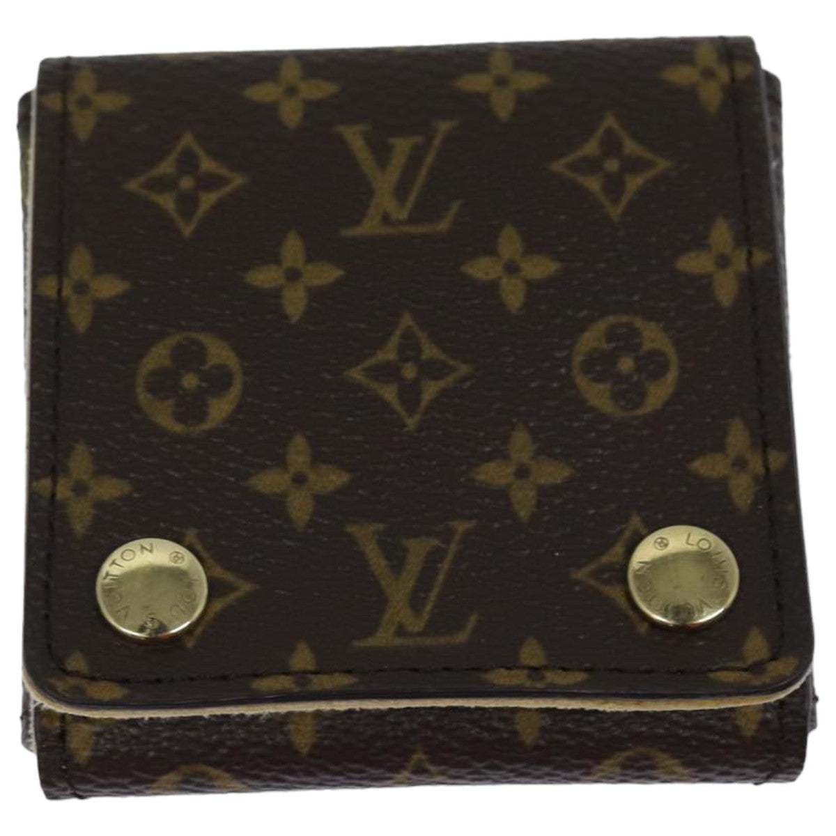 LOUIS VUITTON Monogram Jewelry Case Jewelry Box LV Auth 83526