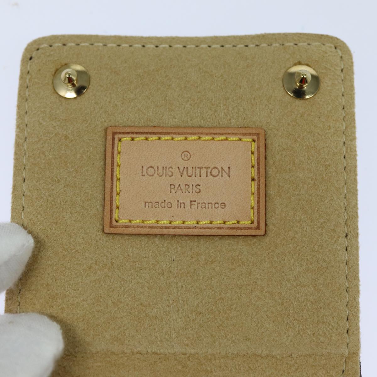 LOUIS VUITTON Monogram Jewelry Case Jewelry Box LV Auth 83526