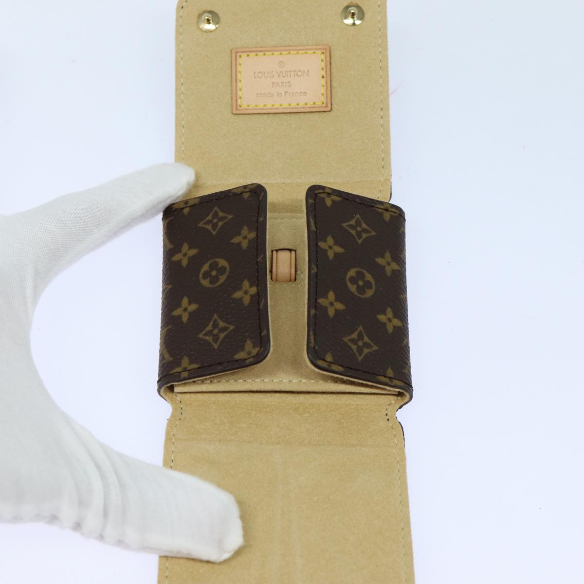 LOUIS VUITTON Monogram Jewelry Case Jewelry Box LV Auth 83526