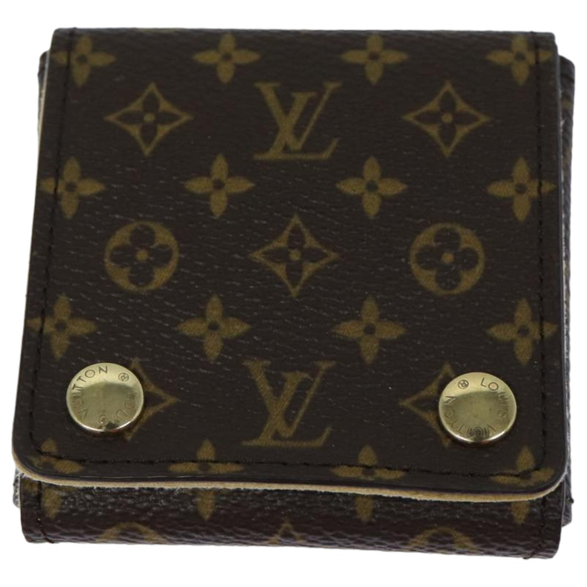 LOUIS VUITTON Monogram Jewelry Case Jewelry Box LV Auth 83526