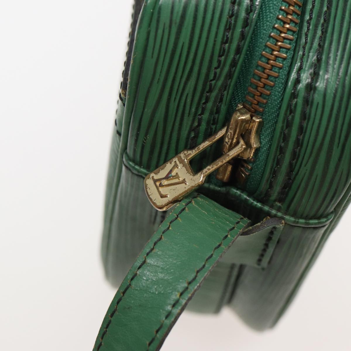 LOUIS VUITTON Epi Jeune Fille MM Shoulder Bag Green M52154 LV Auth 83535