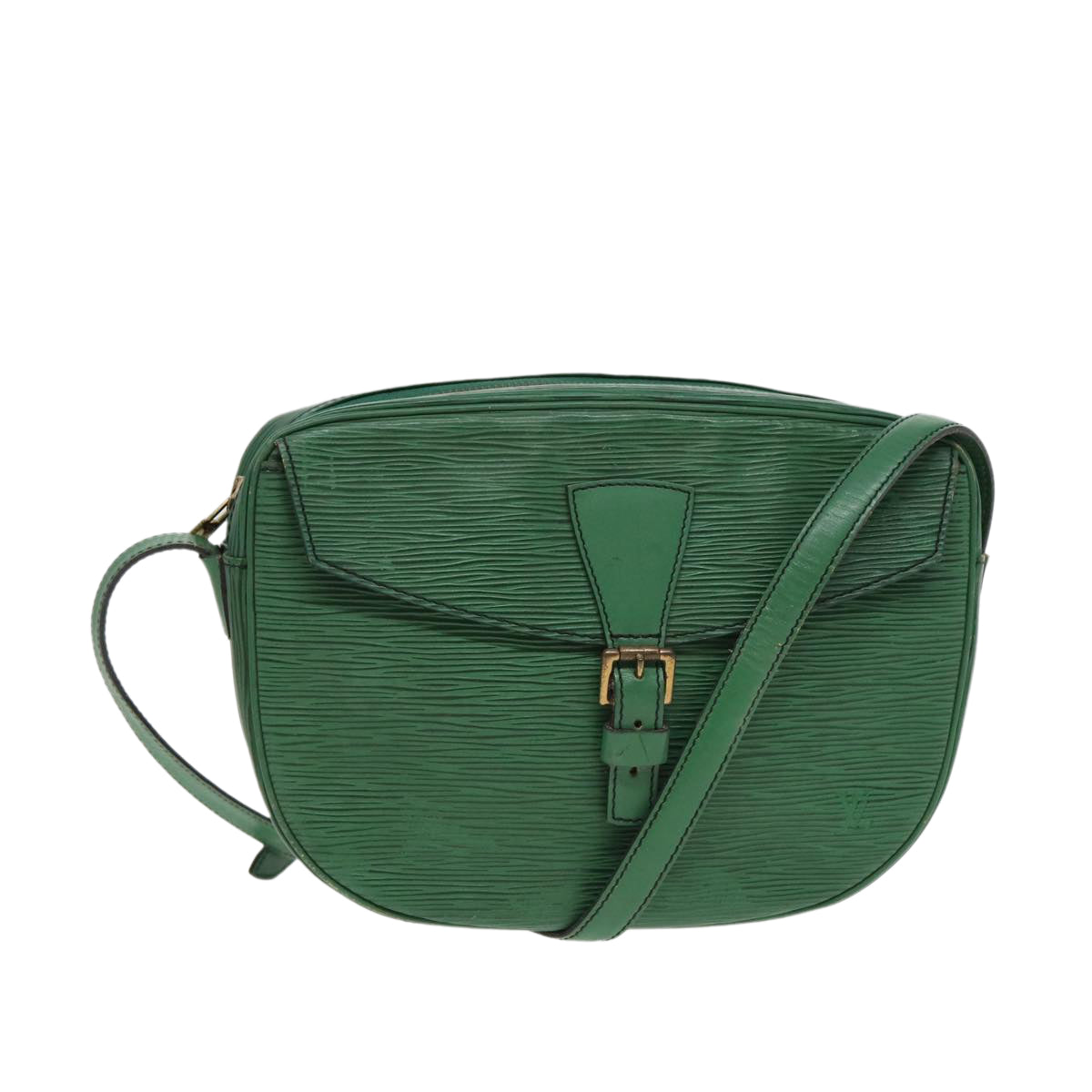 LOUIS VUITTON Epi Jeune Fille MM Shoulder Bag Green M52154 LV Auth 83535