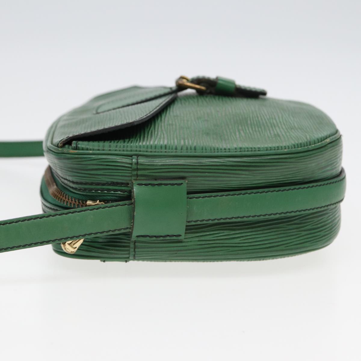 LOUIS VUITTON Epi Jeune Fille MM Shoulder Bag Green M52154 LV Auth 83535