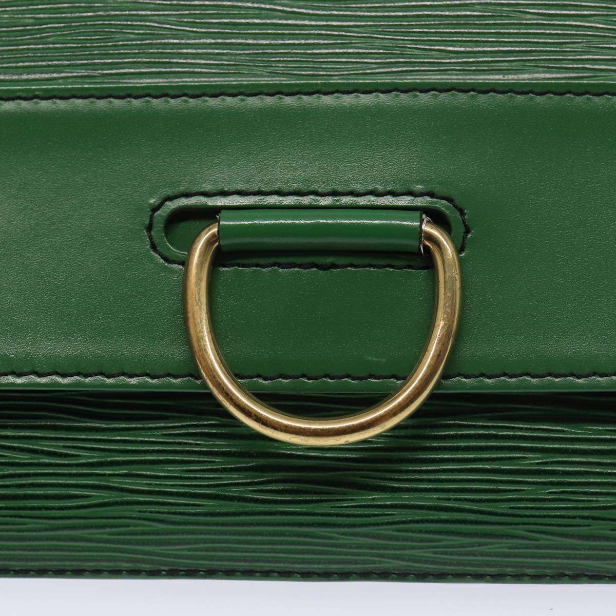 LOUIS VUITTON Epi Jena Clutch Bag Green M52724 LV Auth 83537