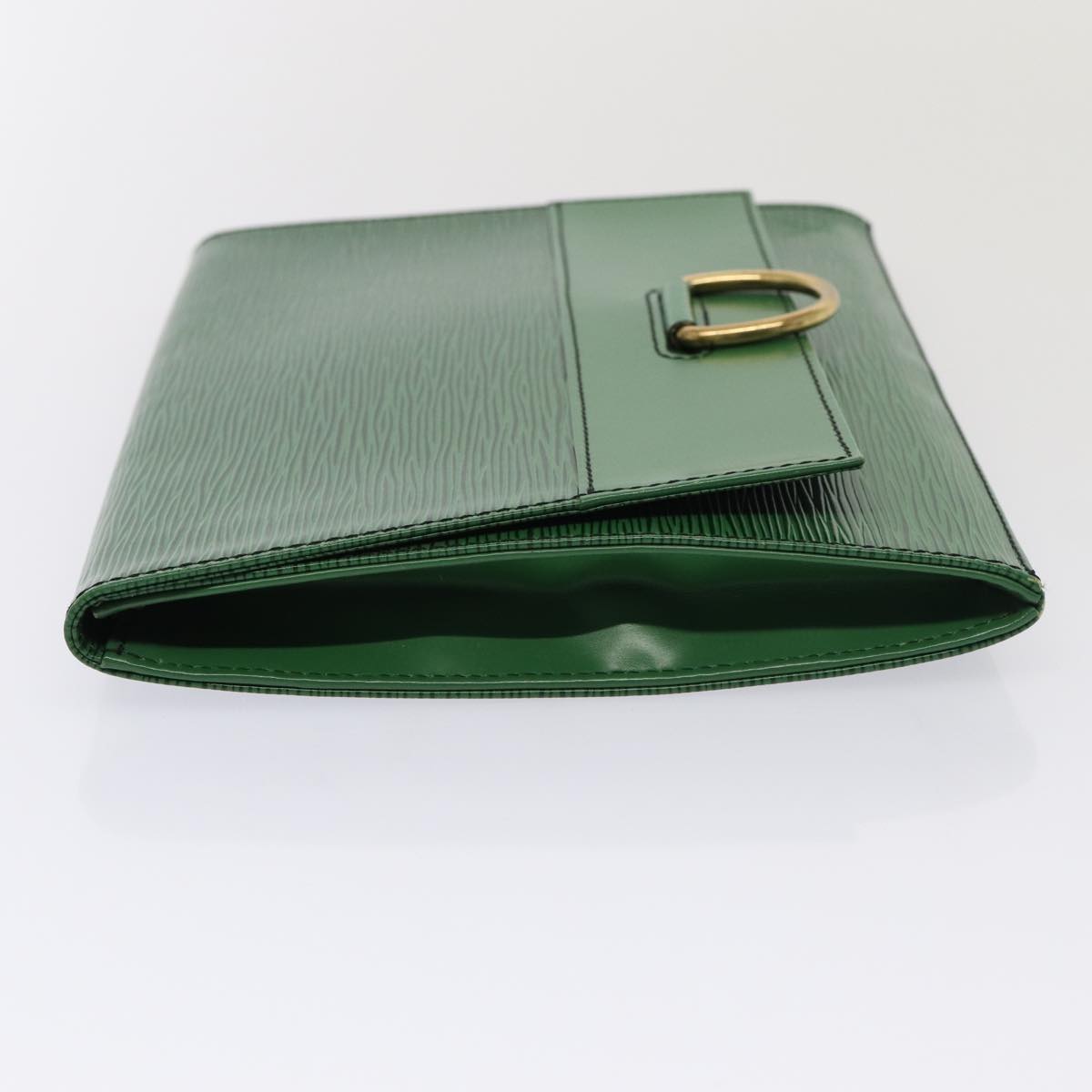 LOUIS VUITTON Epi Jena Clutch Bag Green M52724 LV Auth 83537