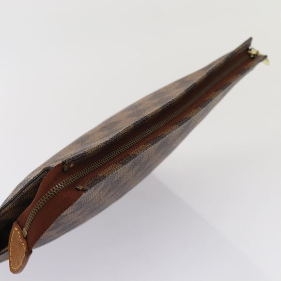 LOUIS VUITTON Damier Ebene Poche Toilette 26 Pouch N47543 LV Auth 83540