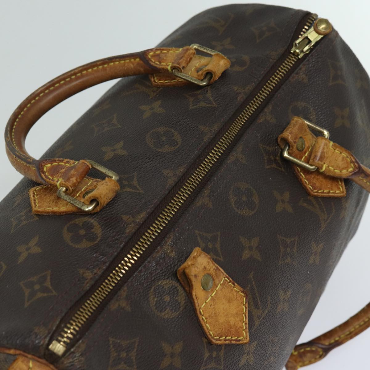 LOUIS VUITTON Monogram Speedy 30 Hand Bag M41526 LV Auth 83554