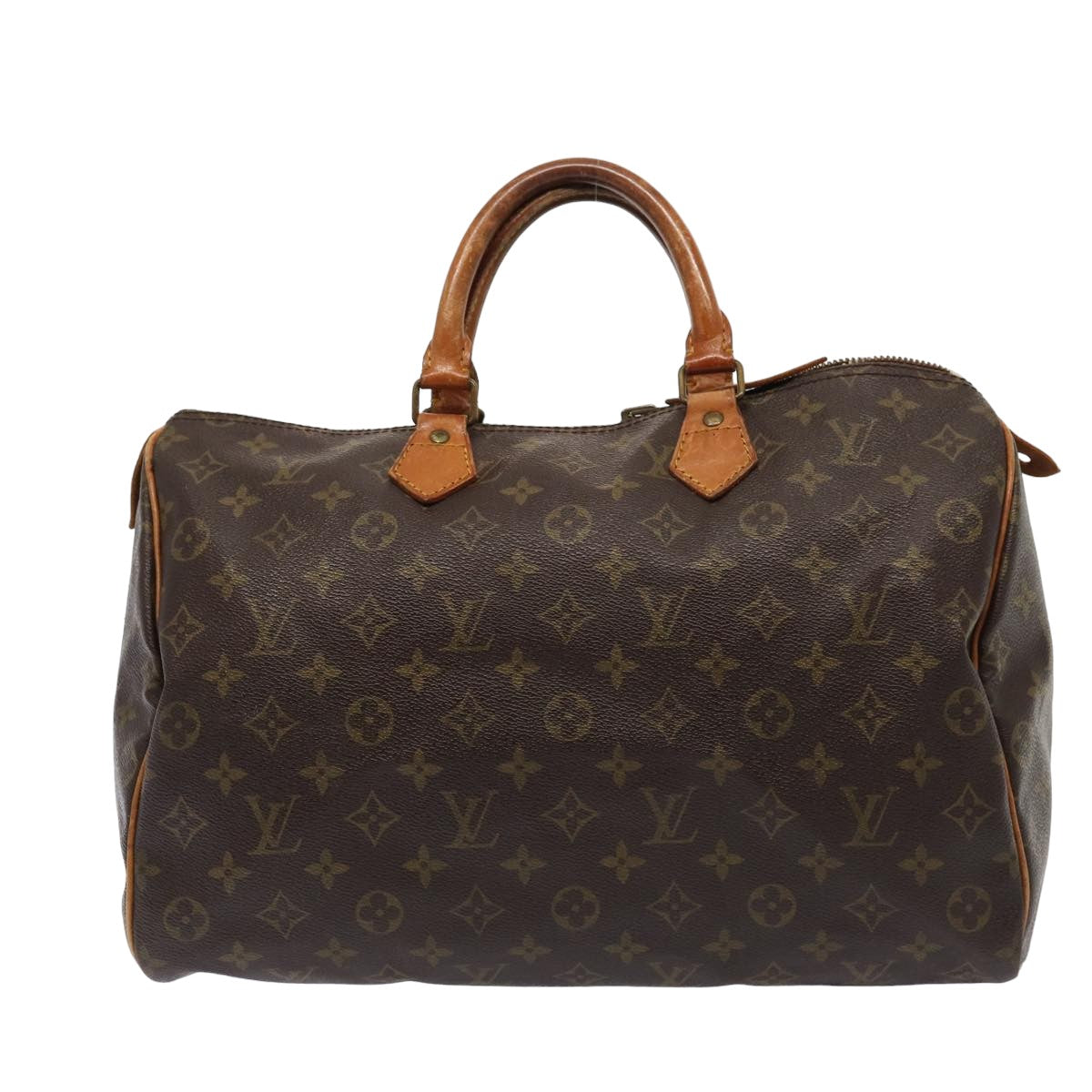 LOUIS VUITTON Monogram Speedy 35 Hand Bag M41524 LV Auth 83556