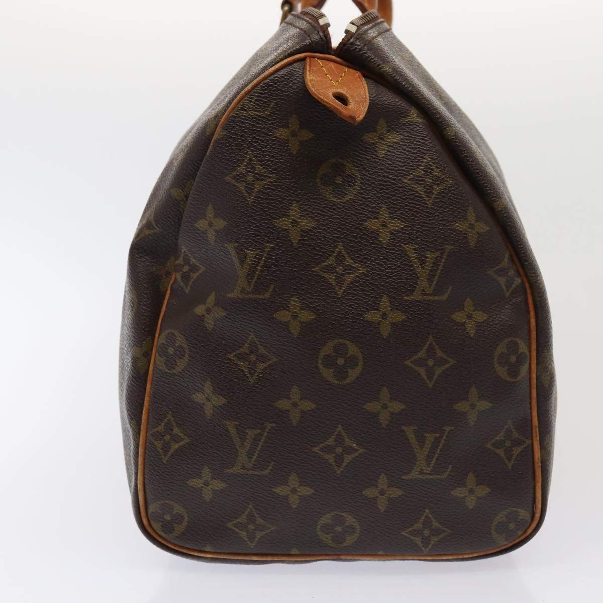 LOUIS VUITTON Monogram Speedy 35 Hand Bag M41524 LV Auth 83556