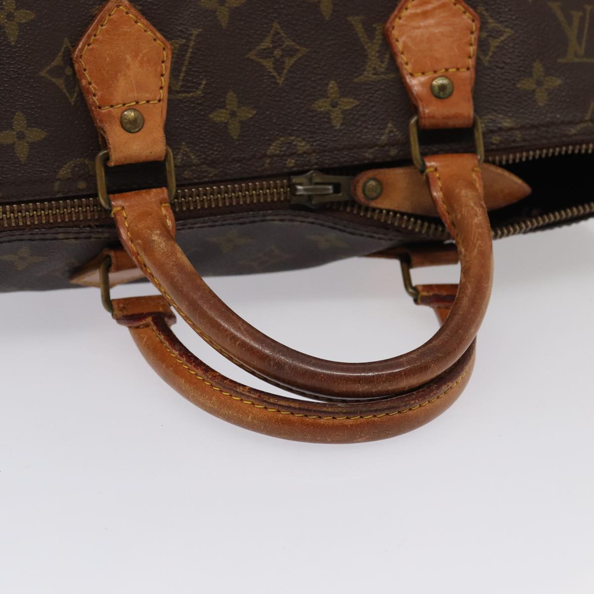 LOUIS VUITTON Monogram Speedy 35 Hand Bag M41524 LV Auth 83556