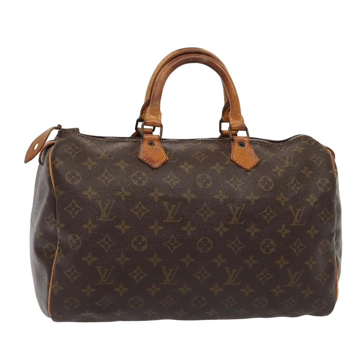 LOUIS VUITTON Monogram Speedy 35 Hand Bag M41524 LV Auth 83557