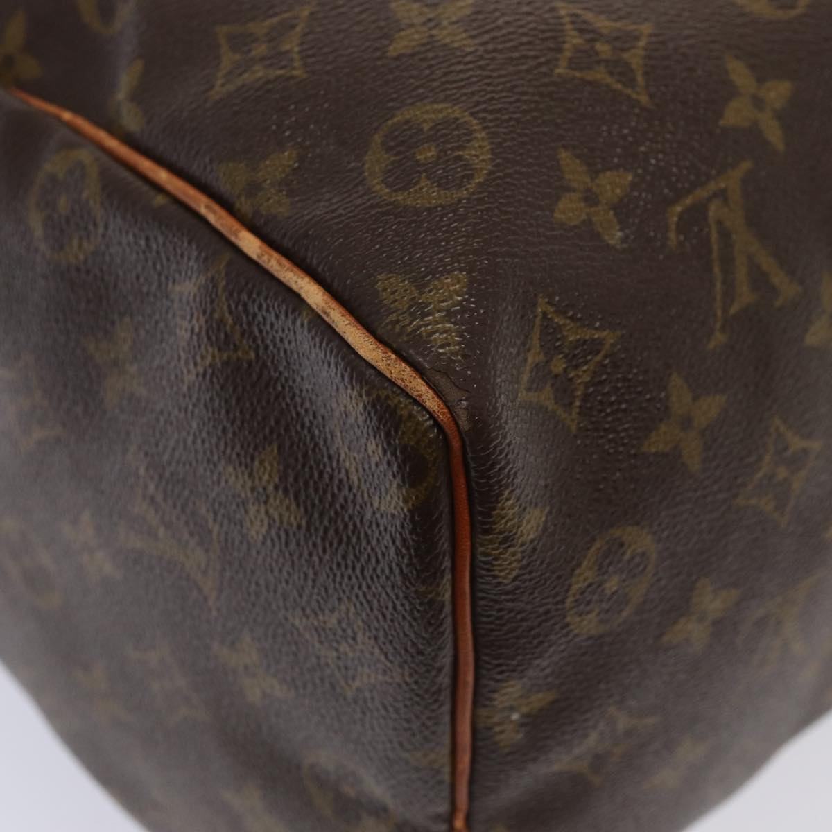 LOUIS VUITTON Monogram Speedy 35 Hand Bag M41524 LV Auth 83557