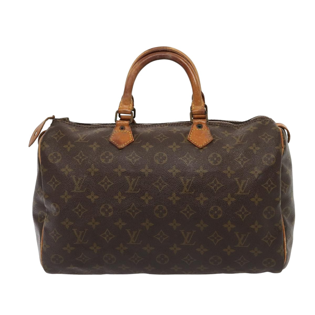 LOUIS VUITTON Monogram Speedy 35 Hand Bag M41524 LV Auth 83557