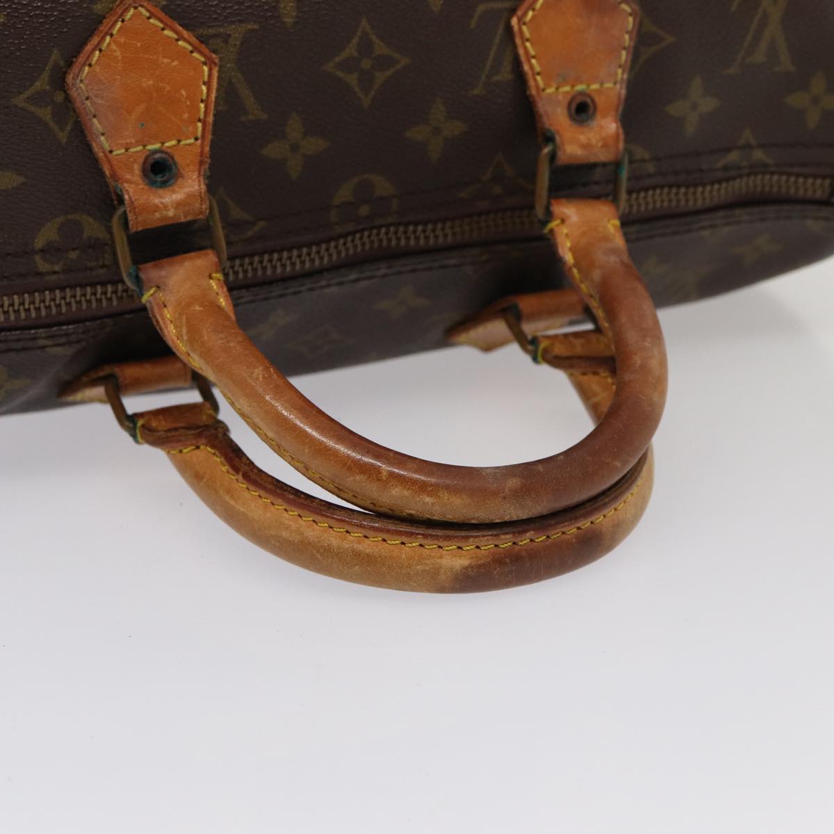 LOUIS VUITTON Monogram Speedy 35 Hand Bag M41524 LV Auth 83557