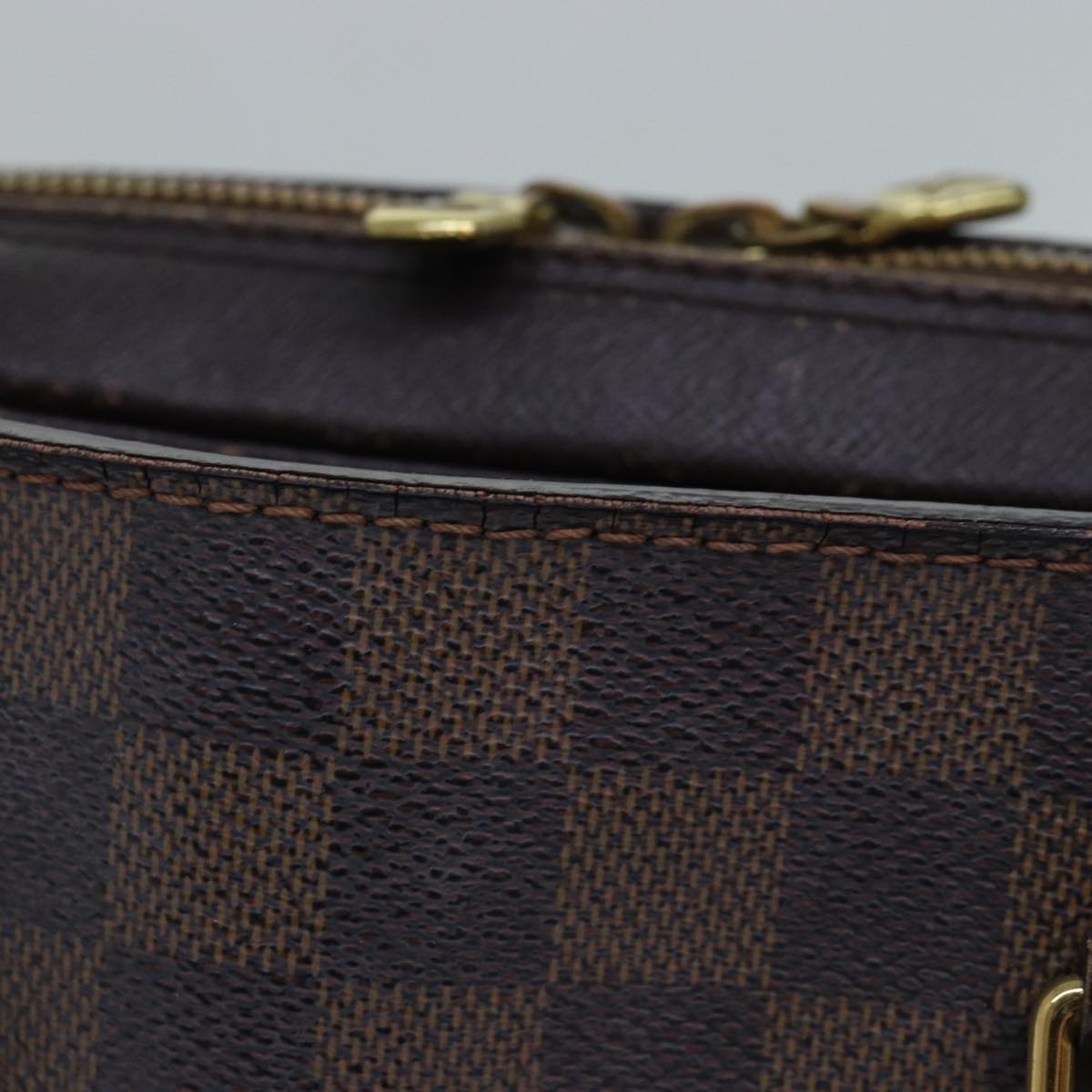 LOUIS VUITTON Damier Ebene Triana Hand Bag N51155 LV Auth 83561