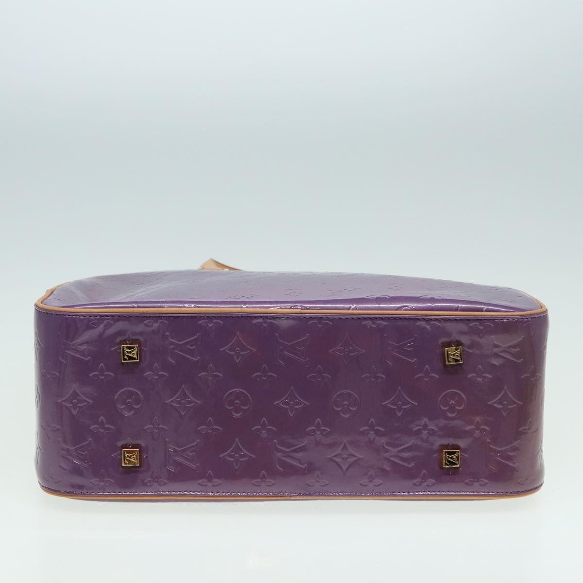 LOUIS VUITTON Monogram Vernis Sutton Hand Bag Purple Viole M91081 LV Auth 83568