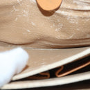 CELINE Macadam Canvas Shoulder Bag PVC Leather Brown Auth 83573-21