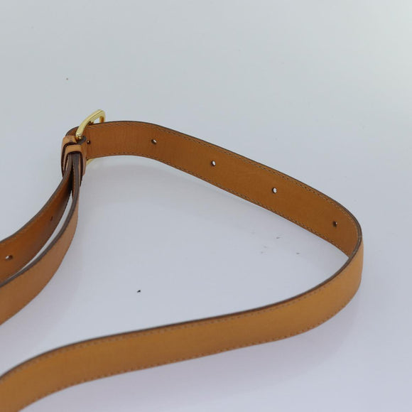 CELINE Macadam Canvas Umhängetasche PVC Leder Braun Auth 83573