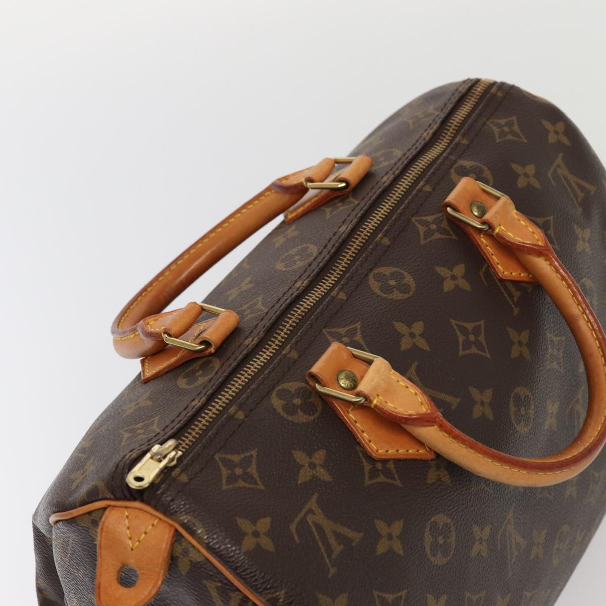 LOUIS VUITTON Monogram Speedy 30 Hand Bag M41526 LV Auth 83578