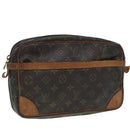 LOUIS VUITTON Monogram Compiegne 28 Clutch Bag M51845 LV Auth 83591-1