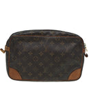 LOUIS VUITTON Monogram Compiegne 28 Clutch Bag M51845 LV Auth 83591-2
