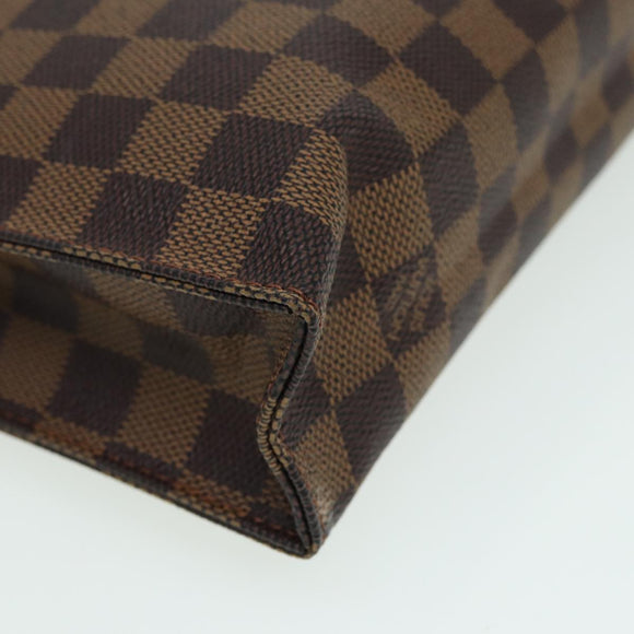 LOUIS VUITTON Damier Ebene Poche Toilette 26 Pouch N47543 LV Auth 83604