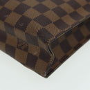 LOUIS VUITTON Damier Ebene Poche Toilette 26 Pouch N47543 LV Auth 83604-16