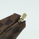 LOUIS VUITTON Damier Ebene Poche Toilette 26 Pouch N47543 LV Auth 83604-8