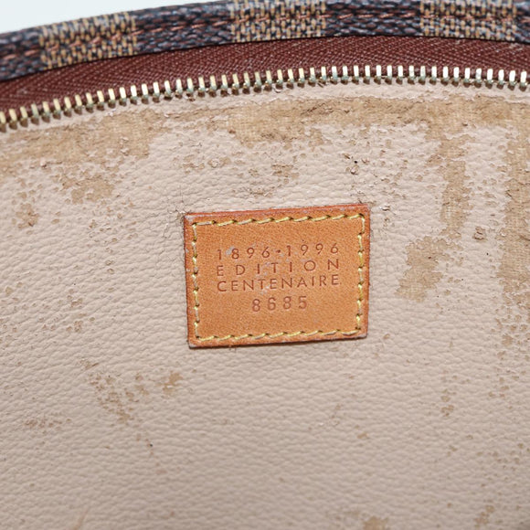 LOUIS VUITTON Damier Ebene Poche Toilette 26 Pouch N47543 LV Auth 83604