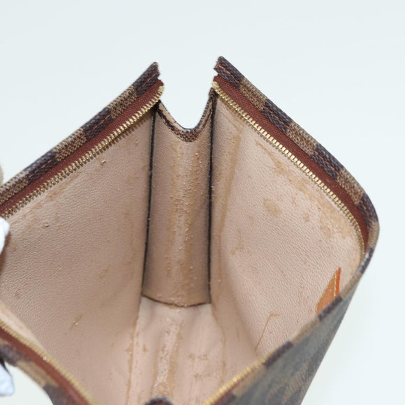 LOUIS VUITTON Damier Ebene Poche Toilette 26 Pouch N47543 LV Auth 83604