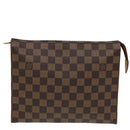LOUIS VUITTON Damier Ebene Poche Toilette 26 Pouch N47543 LV Auth 83604-13