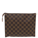 LOUIS VUITTON Damier Ebene Poche Toilette 26 Pouch N47543 LV Auth 83604-2
