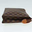 LOUIS VUITTON Damier Ebene Poche Toilette 26 Pouch N47543 LV Auth 83604-3