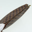 LOUIS VUITTON Damier Ebene Poche Toilette 26 Pouch N47543 LV Auth 83604-5