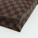 LOUIS VUITTON Damier Ebene Poche Toilette 26 Pouch N47543 LV Auth 83604-7
