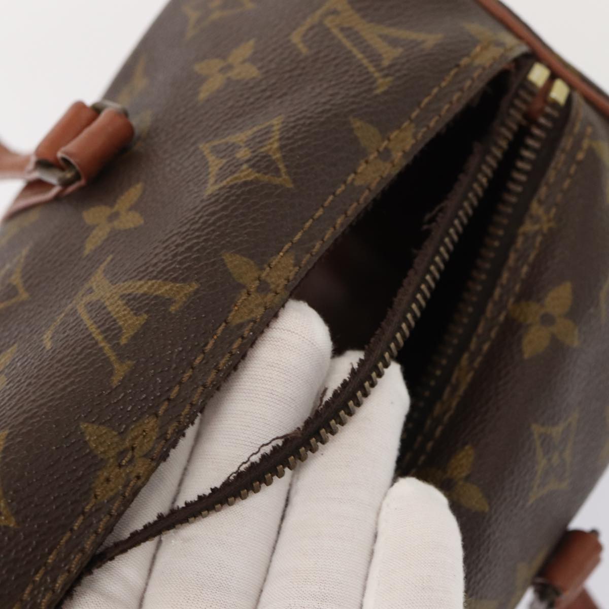 LOUIS VUITTON Monogram Papillon 30 Hand Bag M51385 LV Auth 83612