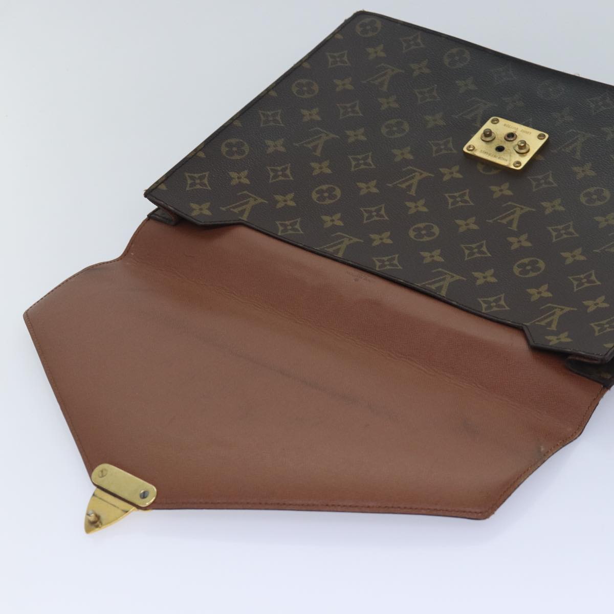 LOUIS VUITTON Monogram Porte Documents Senatur Briefcase M53335 LV Auth 83633