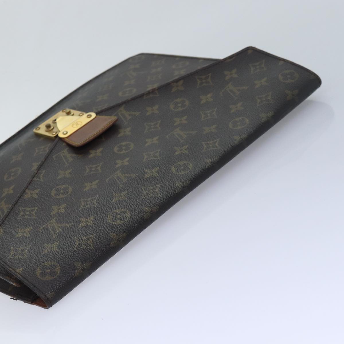 LOUIS VUITTON Monogram Porte Documents Senatur Briefcase M53335 LV Auth 83633