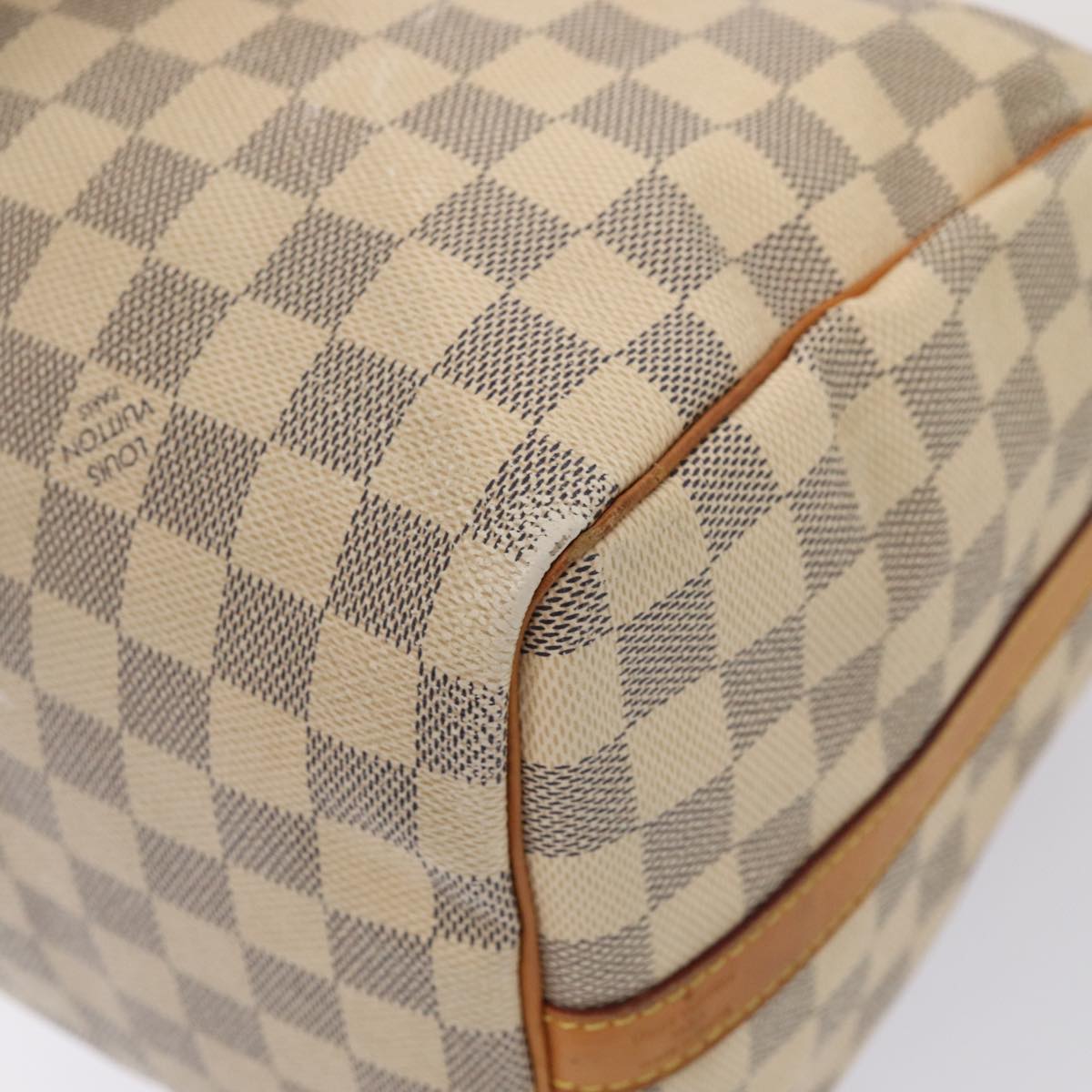 LOUIS VUITTON Damier Azur Speedy Bandouliere 30 Hand Bag 2way N41052 Auth 83635