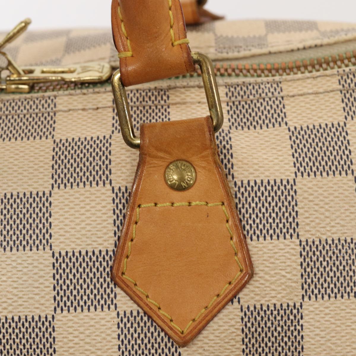 LOUIS VUITTON Damier Azur Speedy Bandouliere 30 Hand Bag 2way N41052 Auth 83635