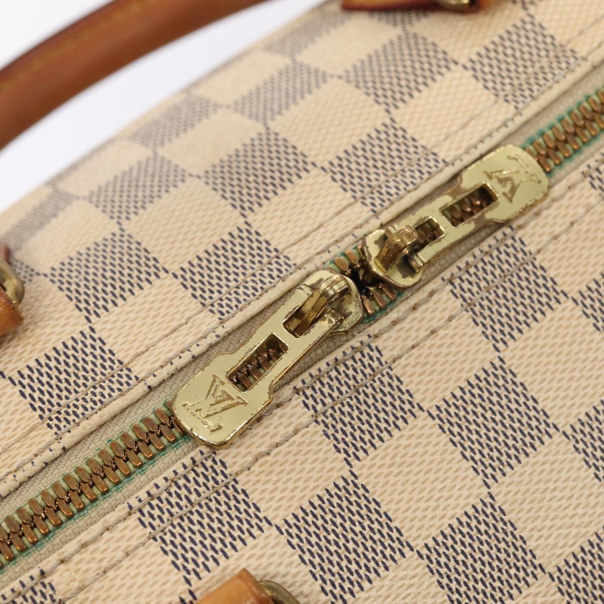 LOUIS VUITTON Damier Azur Speedy Bandouliere 30 Hand Bag 2way N41052 Auth 83635