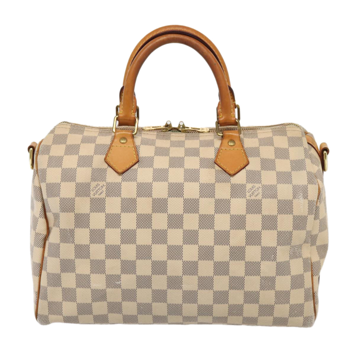 LOUIS VUITTON Damier Azur Speedy Bandouliere 30 Hand Bag 2way N41052 Auth 83635