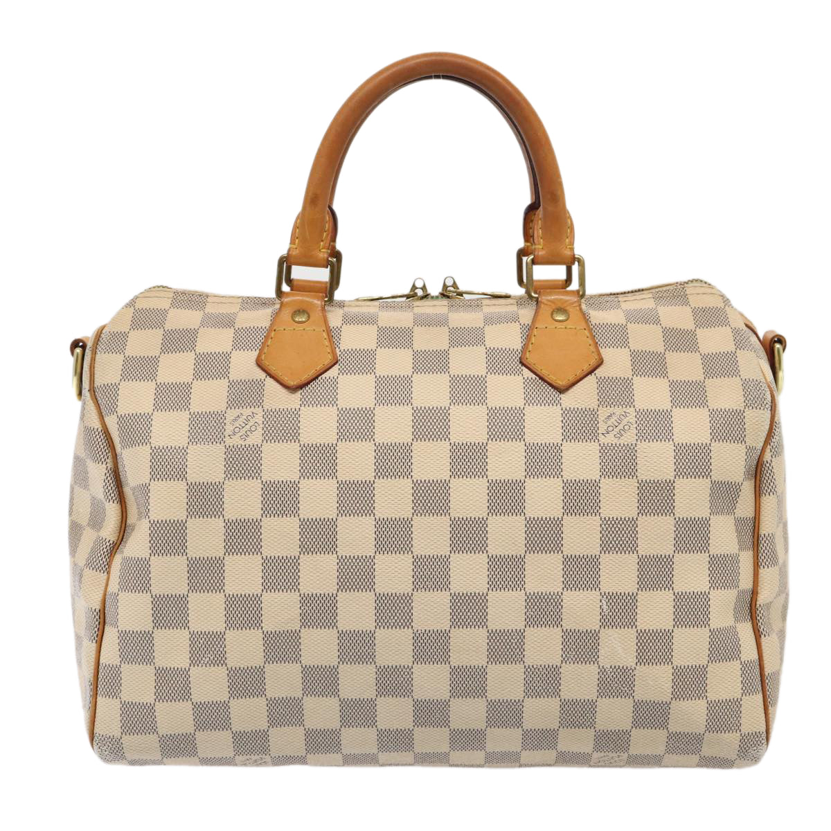 LOUIS VUITTON Damier Azur Speedy Bandouliere 30 Hand Bag 2way N41052 Auth 83635