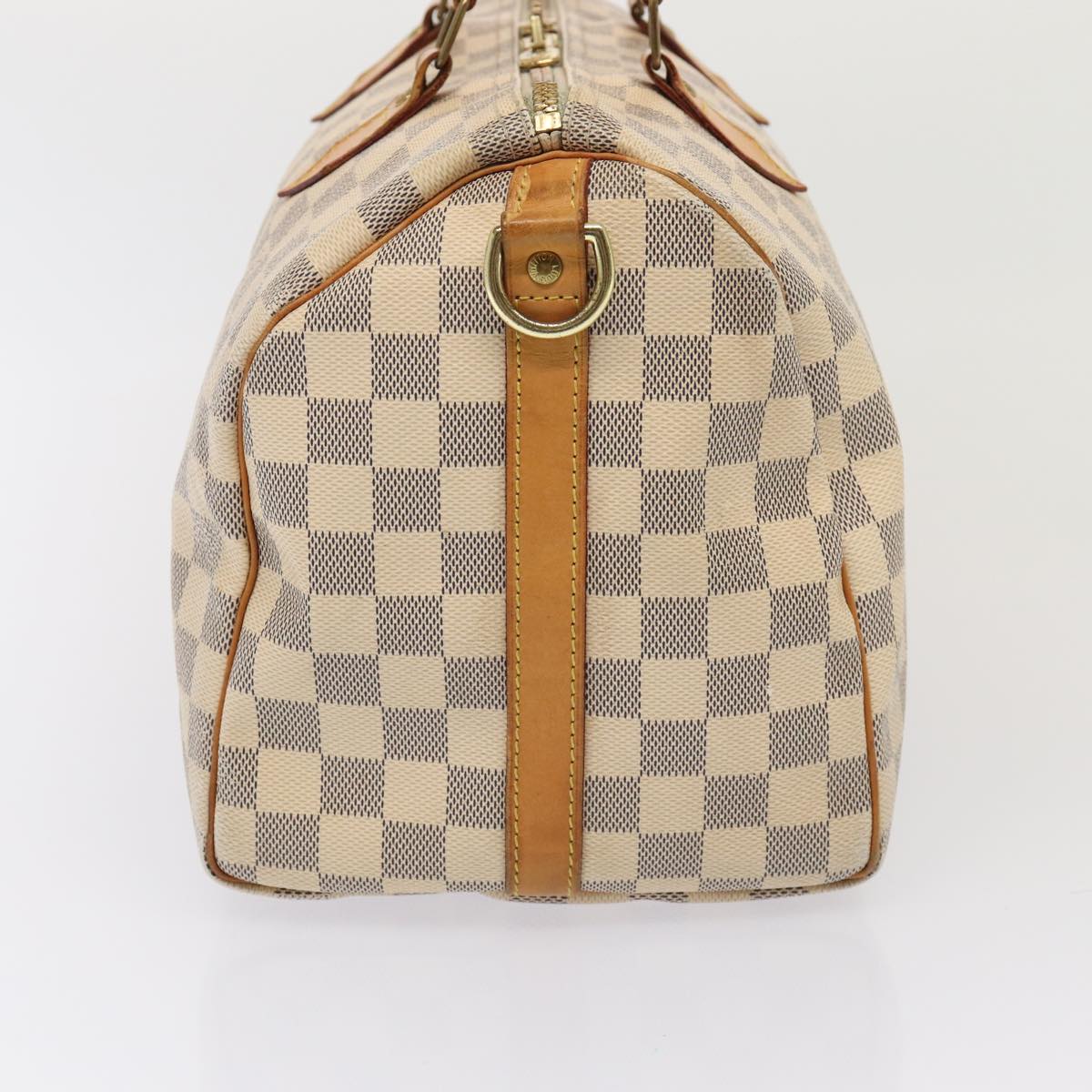 LOUIS VUITTON Damier Azur Speedy Bandouliere 30 Hand Bag 2way N41052 Auth 83635