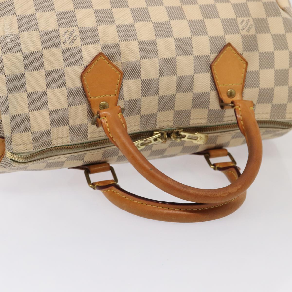 LOUIS VUITTON Damier Azur Speedy Bandouliere 30 Hand Bag 2way N41052 Auth 83635